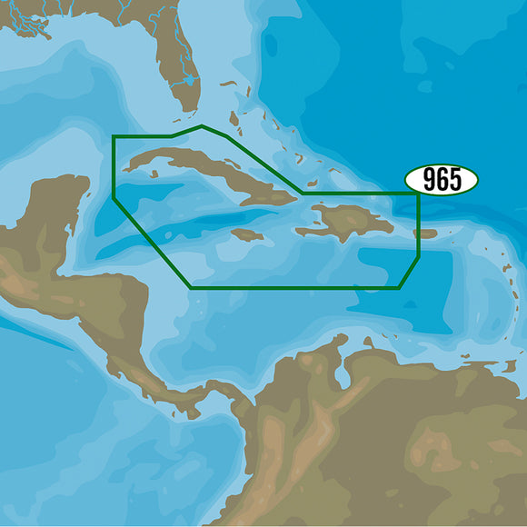 C-MAP 4D NA-D965 - Cuba, Dominican Republic, Caymans & Jamaica [NA-D965]