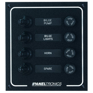 Paneltronics Waterproof DC 4 Position Booted Toggle & Fuse [9960005B]