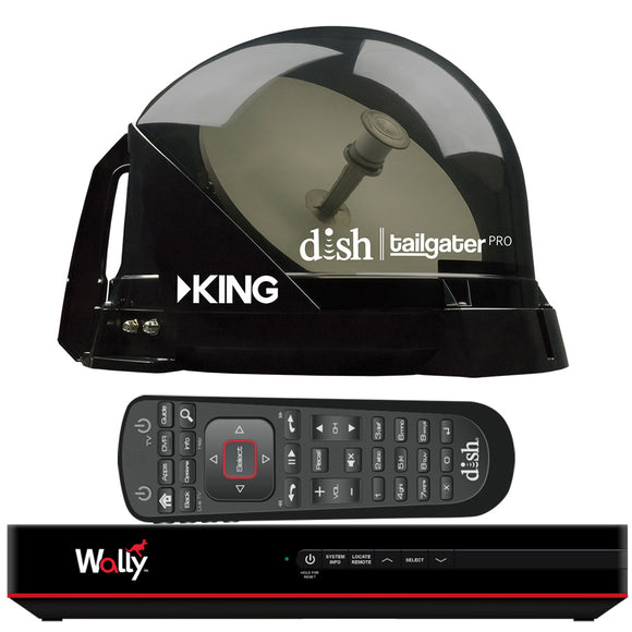 KING DISH Tailgater Pro Premium Satellite Portable TV Antenna w/DISH Wally HD Receiver [DTP4950]