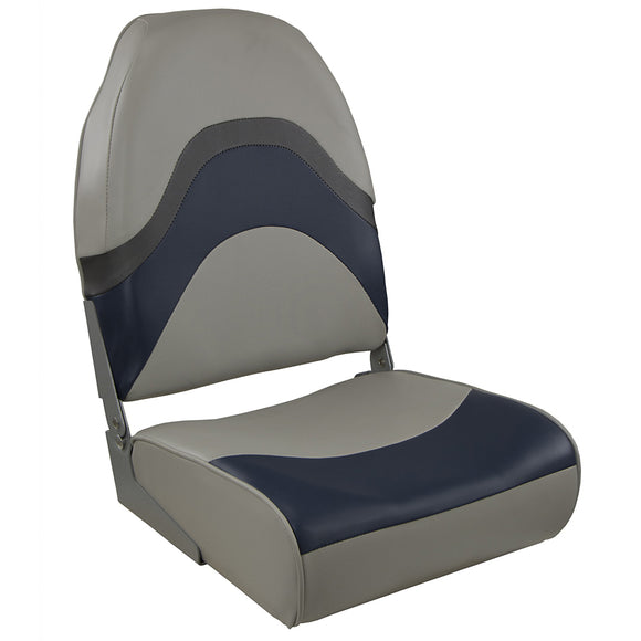 Springfield Premium Wave Folding Seat - Grey/Blue w/Meteor Stripe [1062031]