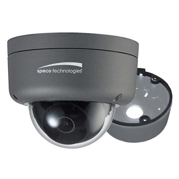 Speco 2MP Ultra Intensifier HD-TVI Dome Camera 3.6mm Lens - Dark Grey Housing w/Included Junction Box [HID8]