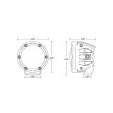 RIGID Industries 360 Series 4" Spot w/Amber Pro Lens - Pair [36123]